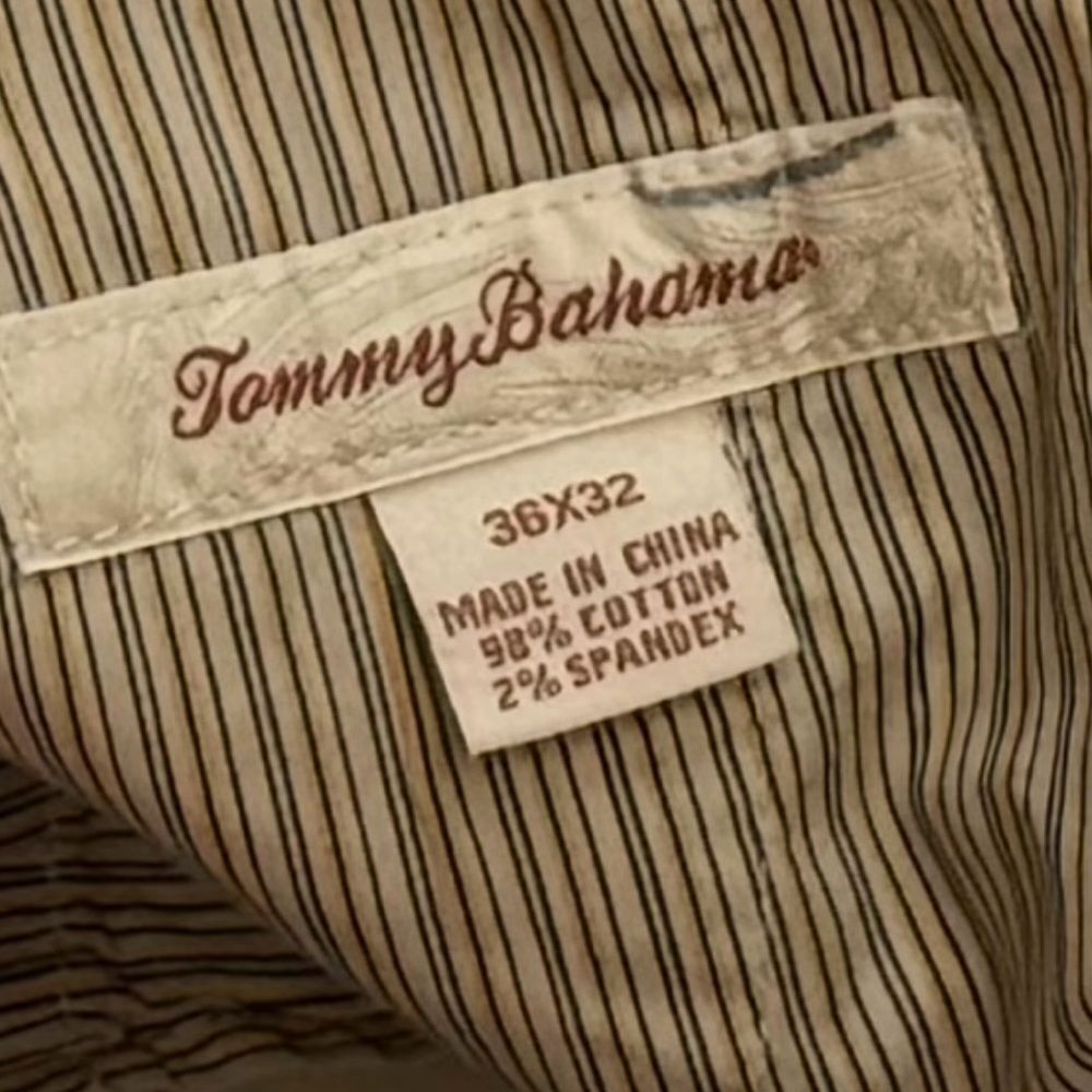 Tommy Bahama 36x32 Men's Khaki Chinos EUC Comfy Resort Wear - Picture 8 of 9
